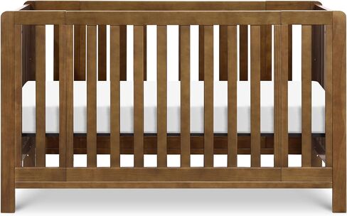 Carter's by daVinci Colby Grow 6-in-1 Convertible Bassinet to Crib in Walnut, GREENGUARD Gold Certified, Removable Wheels in Kuwait
