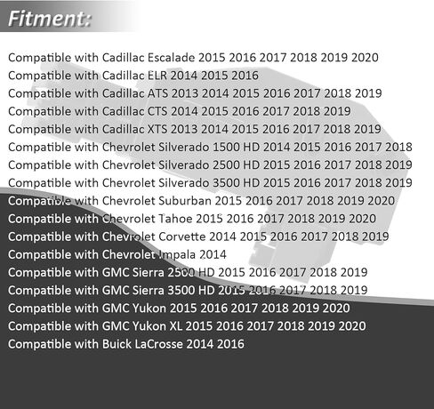 Bestview سائق الجانب الأيسر مقعد ضبط التبديل لاستبدال 2015-2020 تشيفي سيلفرادو جي إم سي سييرا كاديلاك بويك 23247095 in Kuwait