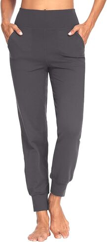 تحرك وراء زبداني لينة المرأة اليوغا ركض السراويل / كابريس 4 جيوب عالية الخصر خفيفة الوزن Sweatpants تشغيل صالة السراويل in Kuwait