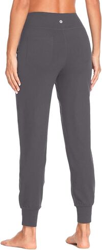 تحرك وراء زبداني لينة المرأة اليوغا ركض السراويل / كابريس 4 جيوب عالية الخصر خفيفة الوزن Sweatpants تشغيل صالة السراويل in Kuwait