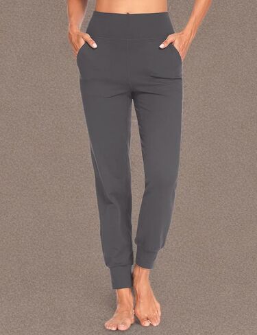 تحرك وراء زبداني لينة المرأة اليوغا ركض السراويل / كابريس 4 جيوب عالية الخصر خفيفة الوزن Sweatpants تشغيل صالة السراويل in Kuwait