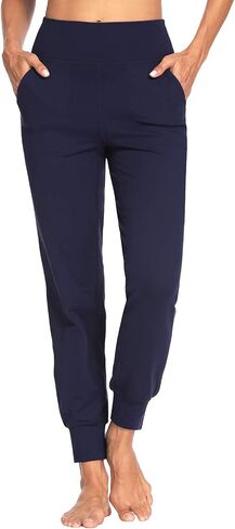 MOVE BEYOND Buttery Soft Women's Yoga Joggers Pants/Capris 4 Pockets High Waist Lightweight Sweatpants Running Lounge Pants in Kuwait
