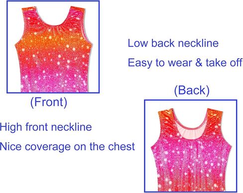 Domusgo Gymnastics Leotards for Girls Sparkly One-Piece Pro Kids Unitard Biketards with Shorts in Kuwait