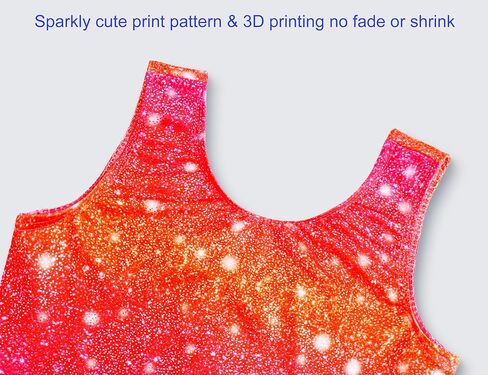 Domusgo Gymnastics Leotards for Girls Sparkly One-Piece Pro Kids Unitard Biketards with Shorts in Kuwait