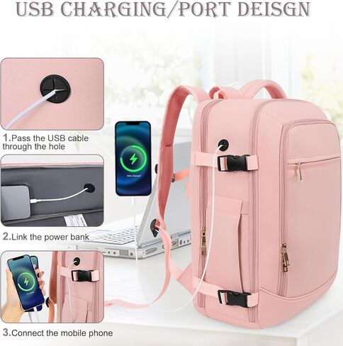 Rinlist Large Backpack for Men Women, Travel Backpack in Kuwait