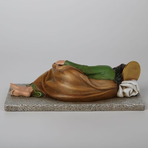 Renaissance Sleeping St. Joseph Statue,Home Décor Sleeping Joseph Statue,Catholic Statue Patrons for Church,Devout Gift,Prayerful Inspiration,9 inches L Saint Joseph Statue（Full Color） in Kuwait