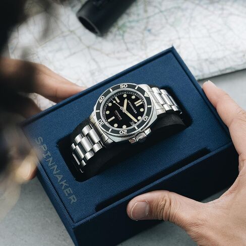 Spinnaker Men's 42mm Hull Diver Automatic Watch with Solid Stainless Steel Bracelet SP-5088 in Kuwait