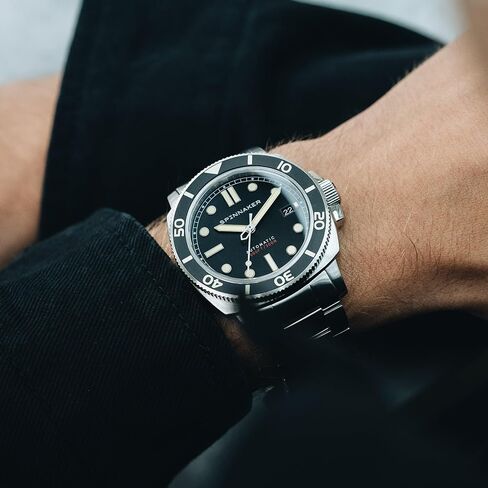 Spinnaker Men's 42mm Hull Diver Automatic Watch with Solid Stainless Steel Bracelet SP-5088 in Kuwait