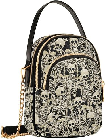 Crossbody Bags for Women, Sling Bags Goth Skulls in Saudi Arabia
