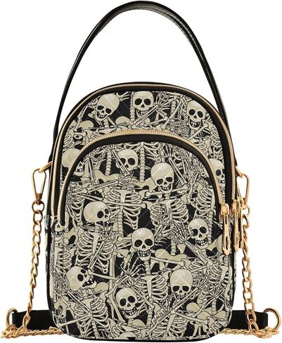 Crossbody Bags for Women, Sling Bags Goth Skulls in Saudi Arabia