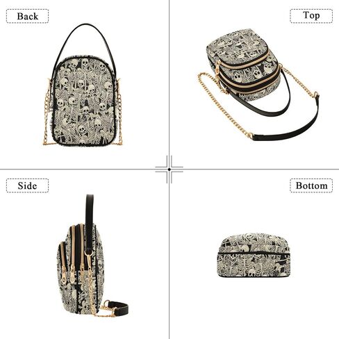 Crossbody Bags for Women, Sling Bags Goth Skulls in Saudi Arabia