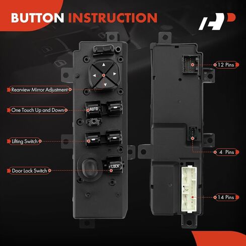 A-Premium Master Power Window Switch Compatible with Jeep Grand Cherokee 1999-2004, 30 Pins, Front Left Driver Side in Saudi Arabia