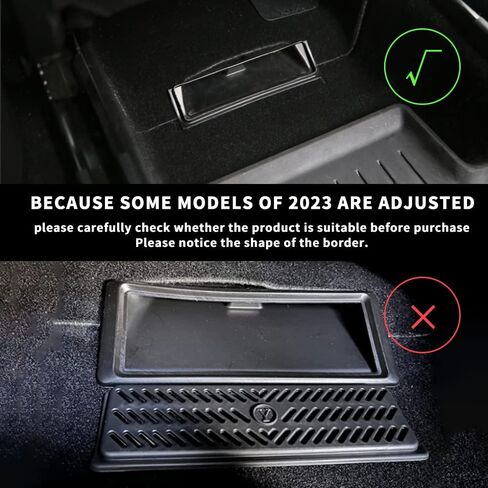Compatible with Tesla Model Y 2019-2024 Backseat Air Flow Vent Cover Snap-in Installation Rear Under Seat Air Conditioning Outlet Grille Protector Pack of 2 Interior Accessories in Saudi Arabia