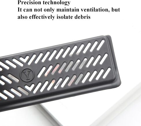 Compatible with Tesla Model Y 2019-2024 Backseat Air Flow Vent Cover Snap-in Installation Rear Under Seat Air Conditioning Outlet Grille Protector Pack of 2 Interior Accessories in Saudi Arabia