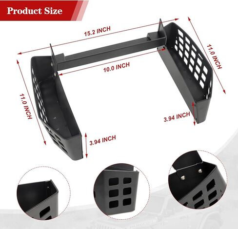 منظم وحدة التحكم Z8 Gear Shift لـ 2011-2018 Jeep Wrangler JK JKU، صندوق تخزين ناقل الحركة من الفولاذ المقاوم للصدأ، صندوق تعليق وحدة التحكم المركزية، صندوق تخزين العملات المعدنية لعلبة التروس (يناسب ناقل الحركة القياسي فقط) in Kuwait
