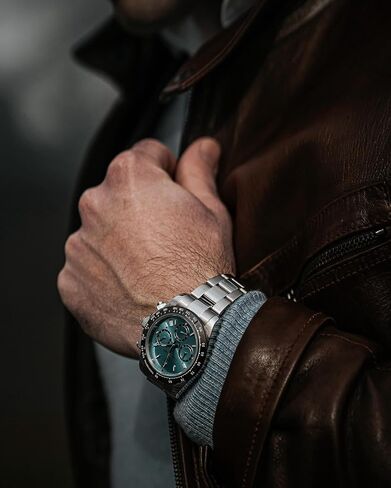 Pagani Design PD1644 Men’s Quartz Chronograph Watch VK63 Movement, Sapphire Crystal, Rainbow Bezel, Stainless Steel, 100M Water Resistant Sports Wristwatch in Kuwait