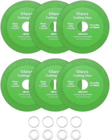 HARFINGTON Glass Cutting Disc 4.5 Inch for Angle Grinder 7/8" Diamond Cutting Disc Ultra-Thin Saw Blade for Cutting Grinding Jade Crystal Tile Ceramic in Saudi Arabia