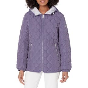 GUESS Women's Quilt Short Light-Weight Jacket