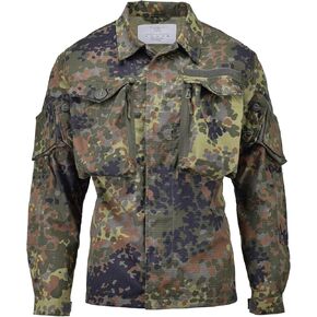 سترة على الطراز العسكري الألماني Flecktarn camo TacGear قوات الكوماندوز الميدانية BDU