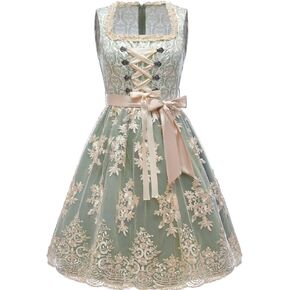 Abaowedding Women German Dirndl Dress Oktoberfest Costumes for Women