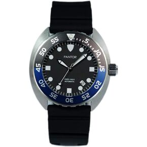 Dive Watch - 200m Automatic Watches for Men with Rubber Strap_Nautilus Diver Watches