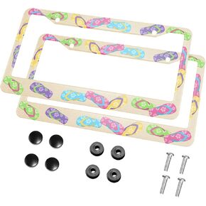 HOSNYE I'd Rather Be Playing Pickleball License Plate Frame Black 2 Pcs Green Pickleball and Racket Metal Cute Licenses Plates Frames Licenses Plate Covers Car Tag Frame for Women Men US Vehicles