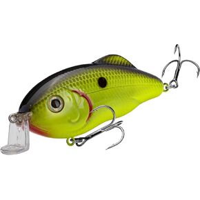 Strike King (HCHH-650) Hybrid Hunter Crankbait Fishing Lure, 650 - Chartreuse Perch, 1 oz