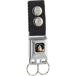 Disney Keychain, Seatbelt Buckle Keychain, Black
