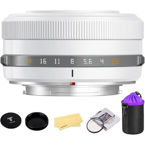 TTARTISAN AF 27mm f2.8 APS-C Frame Lens Ultra-Compact Pancake Lens for Fuji X Mount Cameras for Fujifilm XS10 X-E4 X-T10 X-T20 X-T3 X-T4 X-T100 X-T200 X-T30 X-Pro1 X-Pro2 X-Pro3 X-E1-Silver
