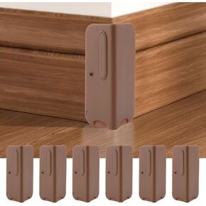 INCREWAY Baseboard Corner Blocks, 6PCS Silicone Self Adhesive Safety Corner Cushion Baby Proofing Edge Guard Corner Protectors for Furniture Wall Base