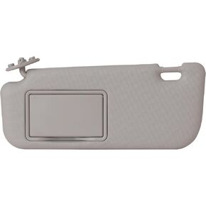 Driver Left Side Sun Visor Compatible with Toyota Corolla 2014 2015 2016 2017 2018 2019 Replacement Sunshade # 74320-02B50-B0 (Gray, 14-19 Driver Side)