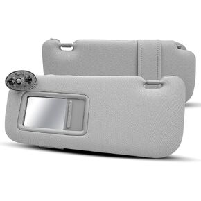 Driver Side Sun Visor Fit for Toyota Corolla 2007-2013, Front Left Sun Protection Shade Replace 74320-02711-E0 7432002711E0 Beige Cloth in Kuwait