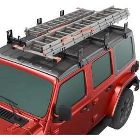 Heavy Duty Roof Rack Cross Bars Compatible with Jeep Wrangler JK JL Gladiator JT 2007-2024（2/4 Door Hard Top Cargo Bag Kayak Bike Carrier