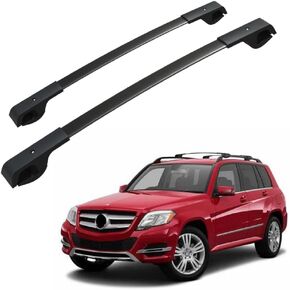 Roof Rack Cross Bars fit for Mercedes Benz GLK 2009-2015 Aluminum Top Rails Carrier Bag Luggage Kayak Canoe Bike Snowboard Skiboard
