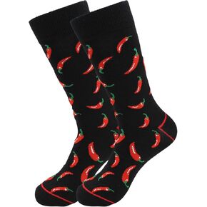 Real Sic Fun Socks for Men and Women - Cozy Cotton Dress Socks with Colorful Designs - Cool, Casual, Seafood Patterned