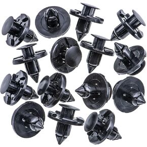 Rexka 25pcs Fender Liner Bumper Cover Splash Shield Push Type Retainer Clip Fastener Compatible with Nissan 01553-09321 Mitsubishi MR328954