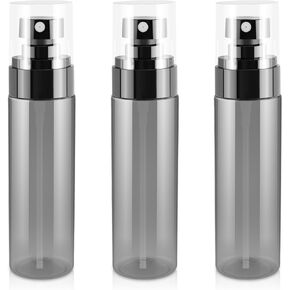 3Pack Small Spray Bottle, 1oz Black Plastic Fine Mist Mini Spray Bottles, Empty Refillable Travel Spray Bottle, Mister Spray Bottle for Hair, Cleaning, Salons, Planting, Skin Care