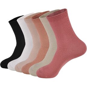 GKX Women Cotton Socks, Soft Cotton Bootie Socks Women Crew Socks 9-11