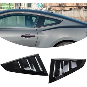 Jogon Rear Window Shutters Blinds Cover Trim for Ford Mustang S650 Coupe GT Dark Horse Ecoboost 2024 New C Pillar Window Louvers (Style A)