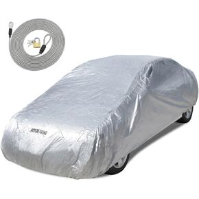 Motor Trend All Season WeatherWear 1-Poly Layer Snow proof, Water Resistant Car Cover Size L - Fits up to 190" - CC-543+LOCK