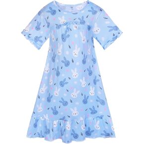 ICOSY Girls Nightgowns Toddler Girls Princess Nightgown for Girls Casual Pajamas Dress