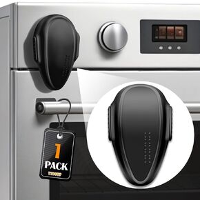 Oven Lock Child Safety (1 pack), Cabinet Locks Baby Proofing, Baby and Child Proof Locks for Drawer Oven Stove Door, Upgrade Heat-Resistant Material, Easy to Install, No Toolf Need - White