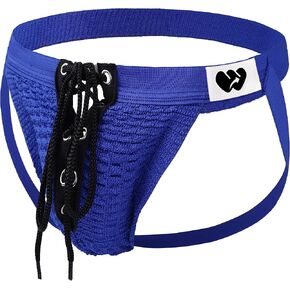 Athletic Supporter Contoured Waistband Lace - Up Front Chain Rings
