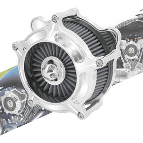 Motorcyle Air Cleaner Air Filter Kit Fit for Harley Sportster XL 883 1200 2004-UP Chrome&Gray