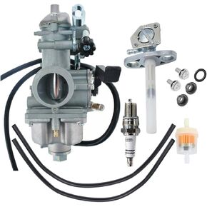 Carburetor & Fuel Valve Petcock For Honda XR250R XR250 Carb 1996-2004 16100-KCE-672 16100-KCE-651 With Spark Plug