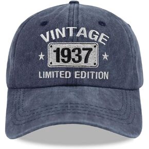 Vintage 1944 1943 1942 1941 1940 1939 1938 1937 1936 1935 Limited Edition Adjustable Embroidered Baseball Cap