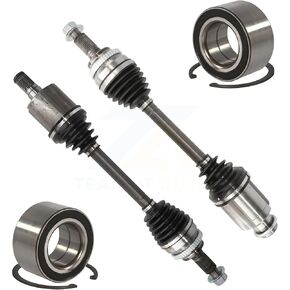 Kugel Front CV Axle And Bearing Kit Replacement For 2007-2012 Mazda CX-7 2.3L with Turbocharged AAR Design Inner Interchanges TJ PN FD-8-8607A Primary - Left Right (Driver Passenger) KN7-100589