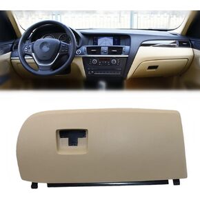 GXARTS 51166839001 Beige Dash Glove Box Door Lid Compatible with BMW 2011 2012 2013 2014 2015 2016 2017 2018 X3 X4 F25 F26 51166839000, 51169242086