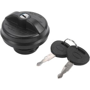 ACROPIX Plastic Locking Gas Cap Lock Fuel Tank Cap Black Fit for Acura MDX RDX RL with Keys No.97BB9K163BB - Pack of 3