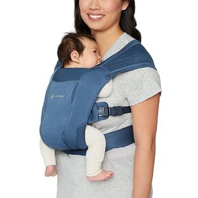 Ergobaby Embrace Cozy Newborn Essentials Baby Carrier Wrap (7-25 Pounds), Soft Air Mesh, Sage